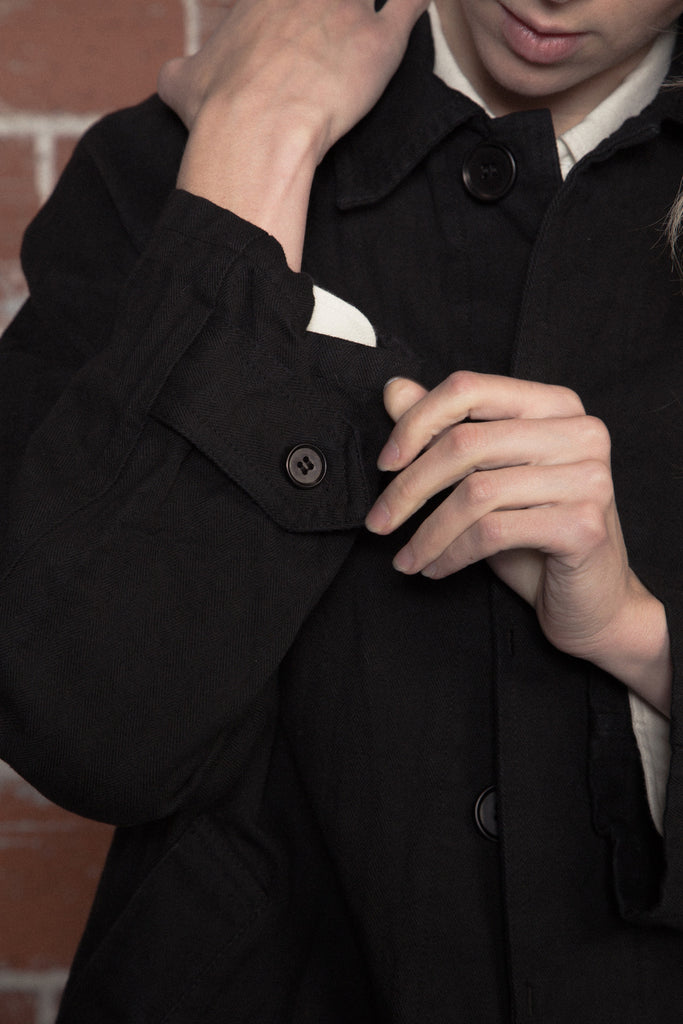 Harrow Town Cotton Over Coat Midnight