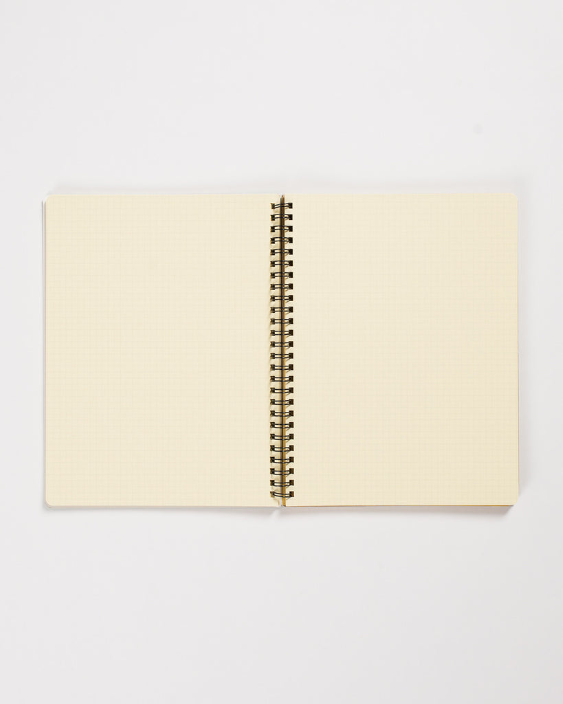 Rollbahn Spiral Notebook 5.5x7" Metallic Gold