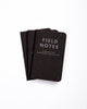 Field Notes Pack of 3 - Pitch Black Edition