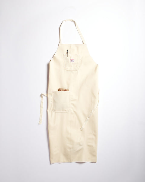 Pointer White Drill Shop Apron