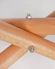 Leather Seat Wood Stool