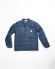 Pointer Brand Special Make Banded Collar Jacket Indigo Blue Denim
