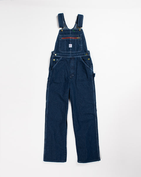 Pointer Washed Indigo Denim High Back Overalls