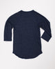Tri-Blend Basic Henley Navy