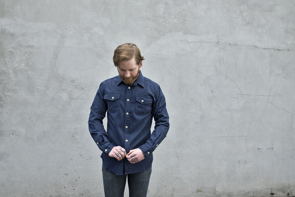 Edgevale Tamalpais Twill Shirt Navy