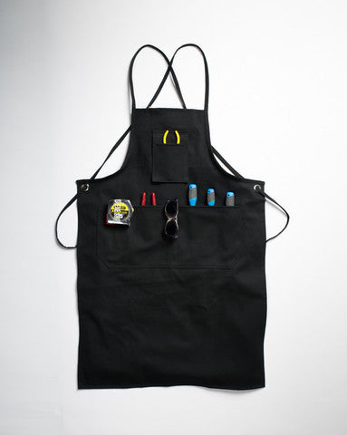 Spectacular Apron Combo - Black Canvas Work Apron + Clear Safety Spectacle
