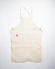 Hand-Eye USA Made Summer Work Apron Natural Herringbone