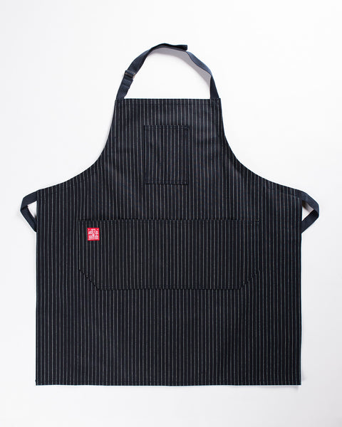 Hand-Eye Kitchen Apron Midnight Twill Stripe