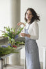 Fog Linen Wide Stripe Work Apron